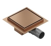 Mexen Flat-Q M13 desagüe de suelo cuadrado 15 x 15 cm, cobre cepillado - 1C10015 83780 5905315988430