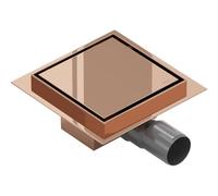 Mexen Flat-Q M13 desagüe de suelo cuadrado 15 x 15 cm, oro rosa - 1610015 83759 5905315986504