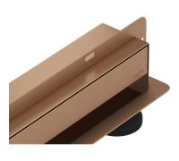 Mexen Flat Wall desagüe lineal de pared 2 en 1 70 cm, cobre cepillado - 1C30070 83371 5905315988959
