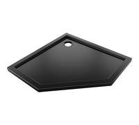 Mexen Flow brodzik pentagonal slim 90 x 90 cm, negro mate - 46P709090 61257 5905315951793