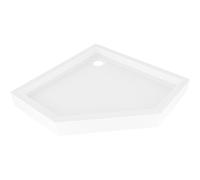 Mexen Flow+ plato de ducha pentagonal 90 x 90 cm, blanco brillo - 46P109090H 61346 5905315952691