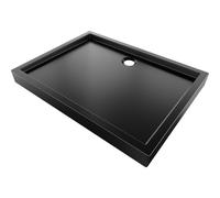 Mexen Flow+ plato de ducha rectangular 80 x 70 cm, negro mate - 46R707080H 61394 5905315953070