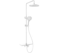 Mexen Frost set de ducha exterior con rociador y grifo, blanco - 78111-20 52855 5905315927941