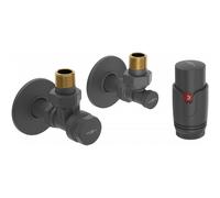Mexen G00 conjunto termostático angular con cubierta R, antracita - W901-900-904-66 32480 5905315236906