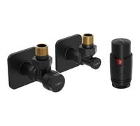 Mexen G00 conjunto termostático angular con cubre S, negro - W901-900-909-70 32650 5905315237163