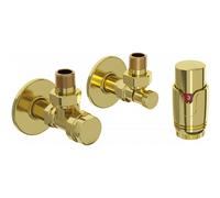 Mexen G00 conjunto termostático angular con cubreembellecedor R, dorado - W901-900-904-50 32478 5905315236890