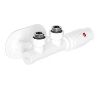 Mexen G00 conjunto termostático angular con embellecedor R, Duplex, DN50, blanco - W907-900-905-20 32538 5905315237033