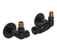 Mexen G00 conjunto termostático axial con cubremuros R, negro - W903-900-904-70 32523 5905315237019