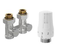 Mexen G01 conjunto termostático bicomponente DN50, recto 1/2"x3/4", níquel - W912-012-918-01 33137 5905315237880