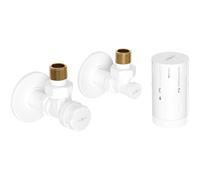 Mexen G05 conjunto termostático angular con embellecedor R, blanco - W901-958-904-20 32843 5905315237583