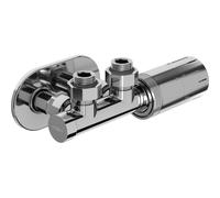 Mexen G05 conjunto termostático angular con embellecedor R, Duplex, DN50, cromo - W907-958-905-01 32889 5905315237729