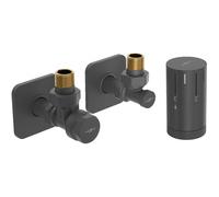 Mexen G05 conjunto termostático angular con embellecedor S, antracita - W901-958-909-66 32934 5905315237859
