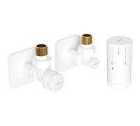 Mexen G05 conjunto termostático angular con embellecedor S, blanco - W901-958-909-20 32925 5905315237835