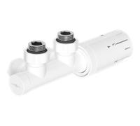 Mexen G05 conjunto termostático angular, Duplex, DN50, blanco - W907-958-20 32812 5905315237484