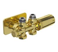 Mexen G05 conjunto termostático angular/simple con embellecedor S, Duplex, DN50, dorado - W908-958-910-50 33013 5905315238047