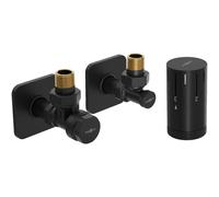 Mexen G05 set termostático en ángulo con embellecedor S, negro - W901-958-909-70 32936 5905315237866