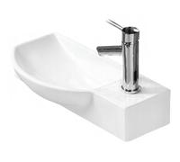Mexen Hugo lavabo sobre encimera izquierdo 50 x 23 cm, blanco - 21255000L 1225 5903163381946