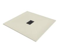 Mexen Hugo plato de ducha cuadrado SMC 80 x 80 cm, beige, cubierta negra - 42698080-B 98919 5907931028620