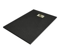 Mexen Hugo plato de ducha rectangular SMC 120 x 70 cm, negro, embellecedor dorado - 42707012-G 25217 5905315226075