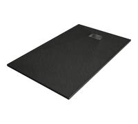 Mexen Hugo plato de ducha rectangular SMC 150 x 80 cm, negro, cubre desagüe negro - 42708015-B 25268 5905315226600