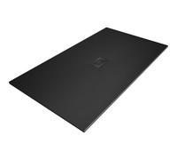 Mexen Hugo plato de ducha rectangular SMC 160 x 100 cm, negro, cubierta negra - 42701016-B 25288 5905315226808