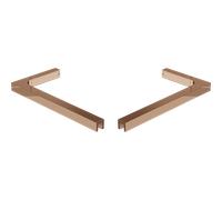 Mexen juego de soportes angulares en L para puertas y paredes de ducha de 6-8 mm, oro rosa - 830-12-60 95282 5905315929747