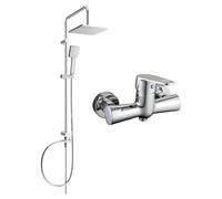 Mexen Kama Conjunto de ducha empotrado Tord con rociador y mezclador de ducha, cromo - 72540200-00 6080 5907709181649