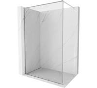 Mexen Kioto-F panel de ducha Walk-in con marco 80 x 202 cm, transparente 8 mm, cromo - 800-080-104-01-00 54980 5905315462350