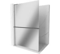 Mexen Kioto+ L Panel con estante Walk-in 90 x 200 cm, espejo, metal gun - 800-090-123-95-50 40761 5905315265777