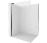 Mexen Kioto L panel de ducha Walk-in 90 x 200 cm, escarchado, negro - 800-090-103-70-30 40470 5905315257147