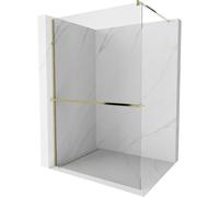 Mexen Kioto+ mampara de ducha con estante Walk-in 115 x 200 cm, transparente, dorado - 800-115-121-50-00 37012 5905315246141