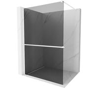 Mexen Kioto+ mampara de ducha con estante Walk-in 120 x 200 cm, grafito, blanco - 800-120-121-20-40 38123 5905315300300