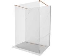 Mexen Kioto mampara de ducha independiente 125 x 200 cm, transparente 8 mm, cobre cepillado - 800-125-002-65-00 36361 5905315268563