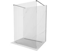 Mexen Kioto mampara de ducha independiente 150 x 200 cm, transparente 8 mm, gris cañón cepillado - 800-150-002-66-00 36477 5905315269508