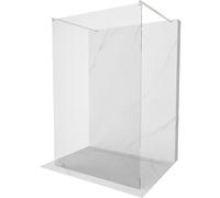 Mexen Kioto mampara de ducha independiente 150 x 200 cm, transparente 8 mm, níquel cepillado - 800-150-002-97-00 36865 5905315271020