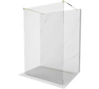 Mexen Kioto mampara de ducha independiente 160 x 200 cm, transparente 8 mm, oro - 800-160-002-50-00 14031 5907709133594