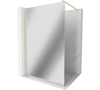 Mexen Kioto mampara de ducha Walk-in 110 x 200 cm, espejo 8 mm, dorado cepillado - 800-110-101-55-50 38511 5905315240330