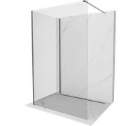Mexen Kioto mampara de ducha Walk-in 140 x 115 cm, transparente, metal cepillado - 800-140-212-95-00-115 49060 5905315350664