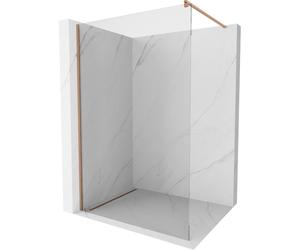 Mexen Kioto mampara de ducha Walk-in 150 x 200 cm, transparente 8 mm, cobre cepillado - 800-150-101-65-00 36643 5905315242129