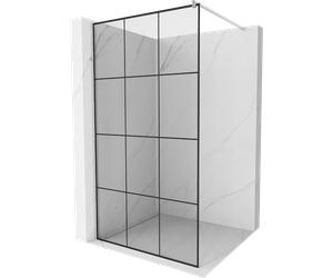 Mexen Kioto panel de ducha Walk-in 110 x 200 cm, cuadrícula negra 8 mm, cromo - 800-110-101-01-77 2857 5907709132900