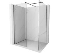 Mexen Kioto panel de ducha Walk-in 150 x 100 cm, transparente, gris acero cepillado - 800-150-202-66-00-100 44539 5905315331793