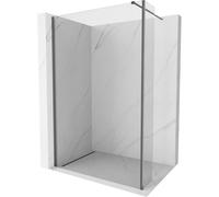 Mexen Kioto panel de ducha Walk-in 155 x 30 cm, transparente, gris acero cepillado - 800-155-212-66-00-030 47719 5905315339393
