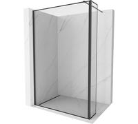 Mexen Kioto panel de ducha Walk-in 160 x 30 cm, marco negro, negro - 800-160-212-70-70-030 48014 5905315341815