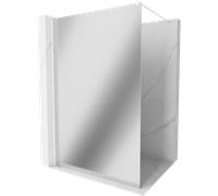 Mexen Kioto panel de ducha Walk-in 70 x 200 cm, espejo 8 mm, blanco - 800-070-101-20-50 14236 5907709128682