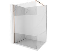 Mexen Kioto panel de ducha Walk-in 70 x 200 cm, transparente/escarchado 8 mm, oro rosa - 800-070-101-60-35 2719 5907709129573