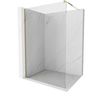 Mexen Kioto panel de ducha Walk-in 75 x 200 cm, transparente 8 mm, dorado - 800-075-101-50-00 36252 5905315239594