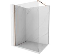 Mexen Kioto panel de ducha Walk-in 75 x 200 cm, transparente 8 mm, oro rosa - 800-075-101-60-00 36297 5905315240927