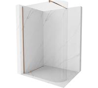 Mexen Kioto-R mampara de ducha redondeada Walk-in 150 x 200 cm, transparente 8 mm, oro rosa - 800-150-101-60-06 21287 5905315200747