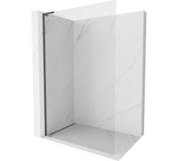 Mexen Kioto-X L panel de ducha Walk-in 120 x 200 cm, transparente 10 mm, gris acero cepillado - 800-120-107-66-00-X 59988 5905315568984