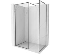 Mexen Kioto-XF panel de ducha Walk-in con marco 110x70 cm, transparente 10 mm gris acero cepillado - 800-110-202-04-66-070-XF 60970 5905315565143